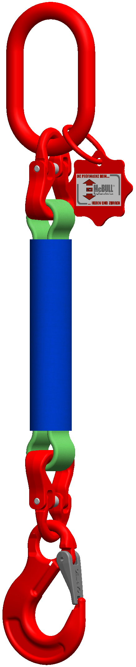 Textilní 1-závěs s hákem