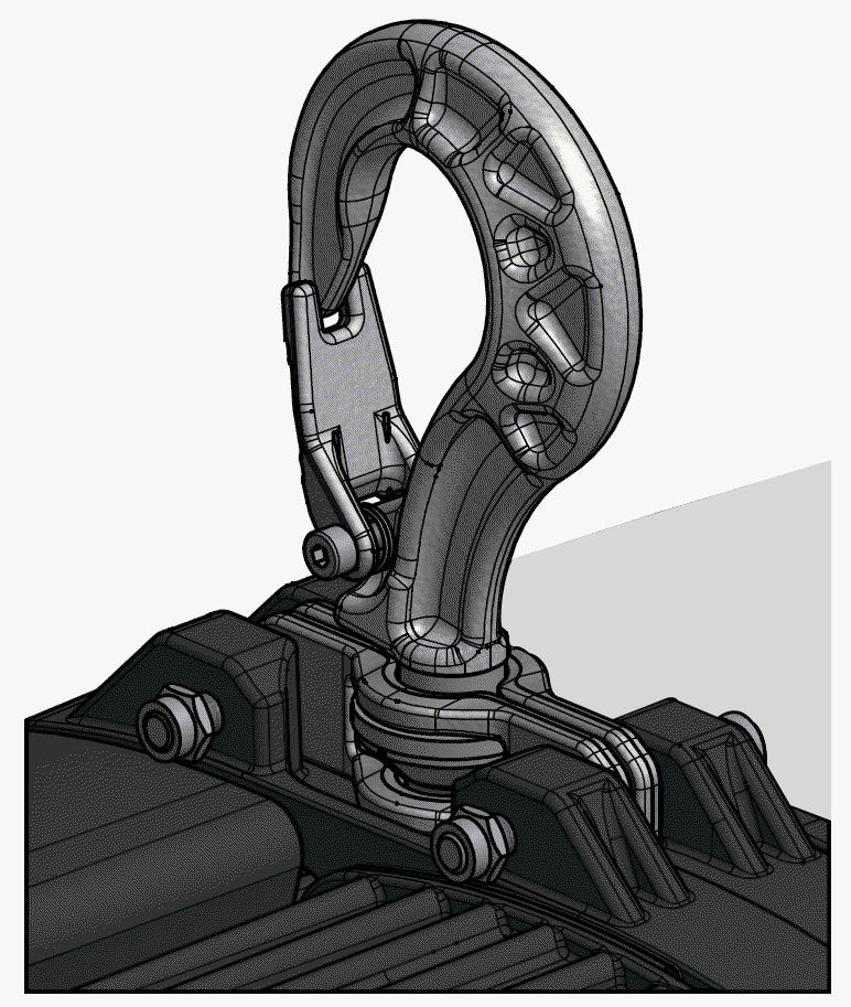 Kladkostroj řetězový elektrický GPM2501NL1Ph nosnost 250kg/3M s horním závěsným okem