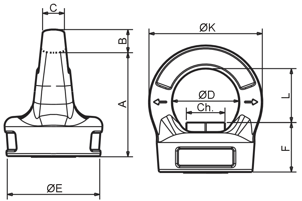 Šroubový bod otočný matice RMHVX16 M16 nosnost 1 500 kg  