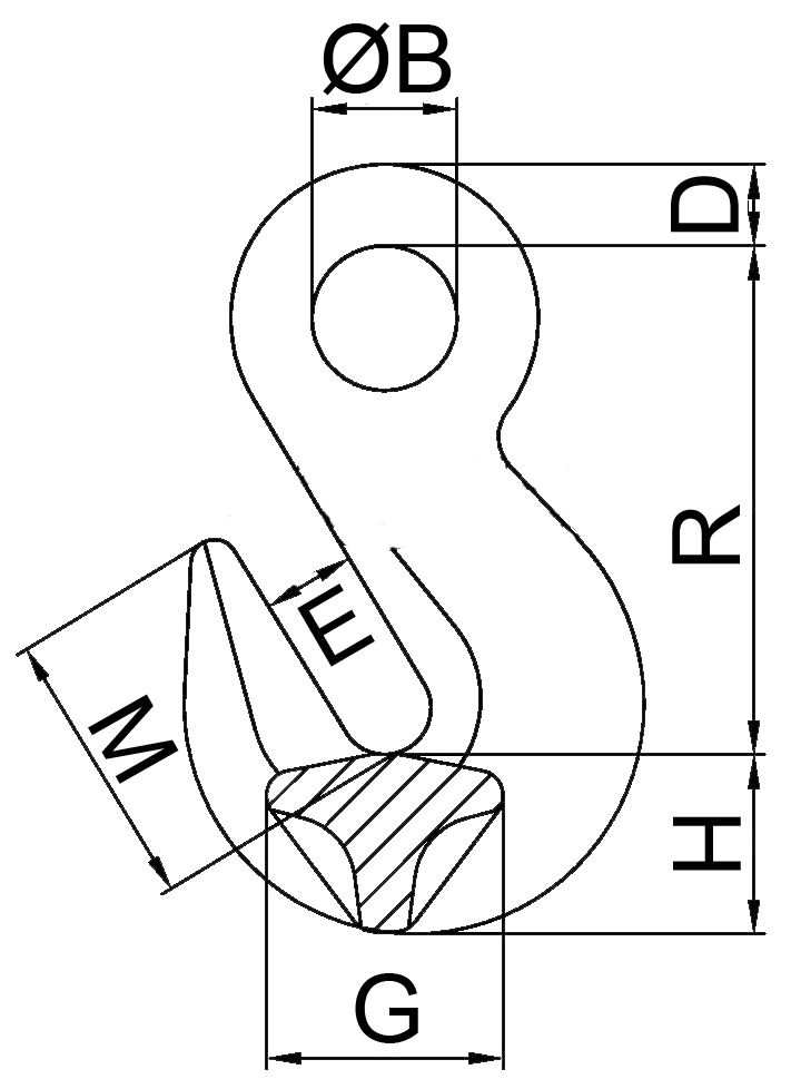 Zkracovač s okem MB39 6-8 1120 kg
