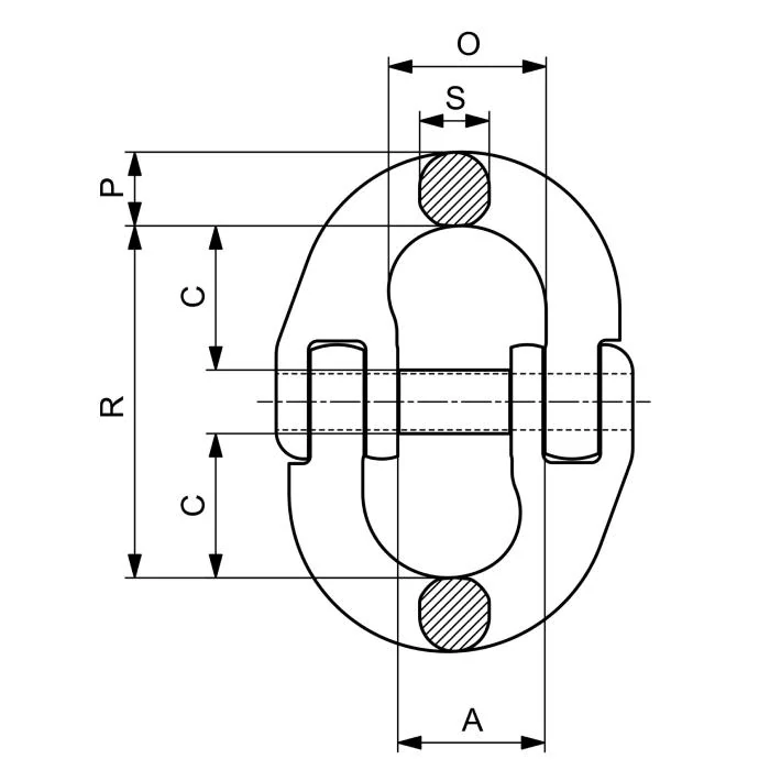 Spojovací článek CLX06 (CX58) 1 400 kg