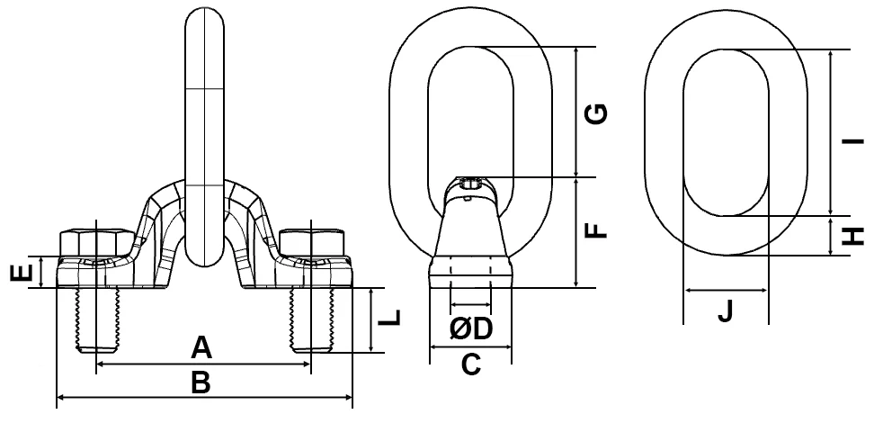 Oko transportní šroubovací TPSRX6700 - nosnost 6700 kg