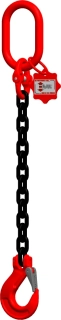 Řetězový 1-závěs s hákem s pojistkou CB06SF d 6/délka dle výběru - 1 120 kg