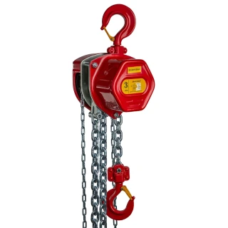 Kladkostroj řetězový ruční premium RED nosnost 3000 kg (výška zdvihu dle výběru)