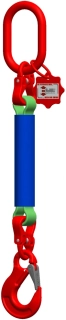 Textilní 1-závěs s hákem s pojistkou/délka smyčky L1 dle výběru - 5000 kg